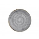 Prato Sobremesa Cinza 21 cm
