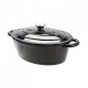 Caçarola Oval Ferro Fundido 29cm 3.5L Preta