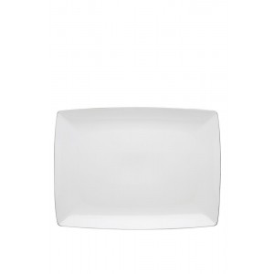 Travessa Rectangular Grande Carr&eacute; Platina VISTA ALEGRE