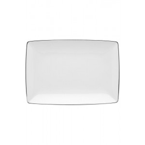 Prato Rectangular Carr&eacute; Platina VISTA ALEGRE