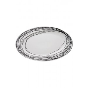 Travessa Oval Black Line VISTA ALEGRE