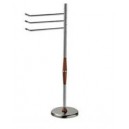 Toalheiro N&ordm;51 Cromo / Madeira