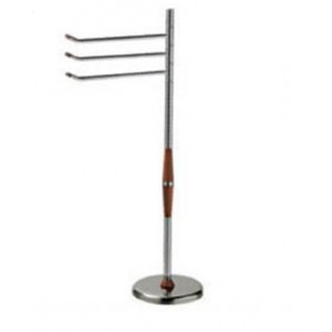 Toalheiro N&ordm;51 Cromo / Madeira