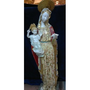 Madona Italiana Pintada &agrave; M&atilde;o