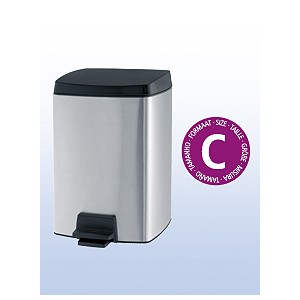 Balde Lixo Rectangular 10Lts Inox Mate BRABANTIA